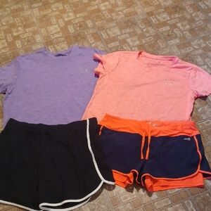 Under Armour Tops And Avia Shorts, Athletic Works Womens Size Large